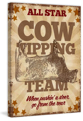 Cows Tipping