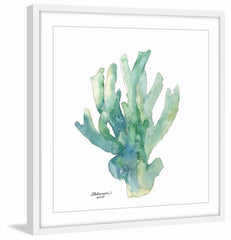 Green Coral in Watercolor