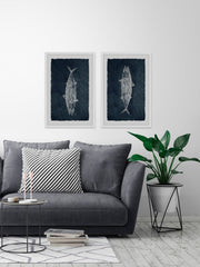 Upside Down Fish Diptych