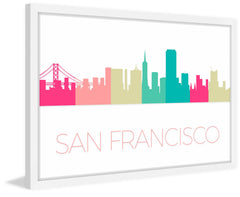 San Francisco Color Skyline