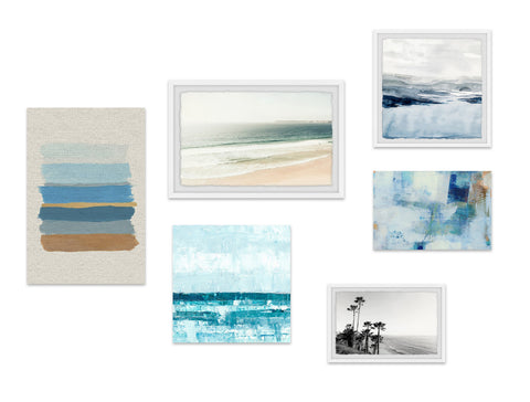 Ultramarine Oasis Hexaptych