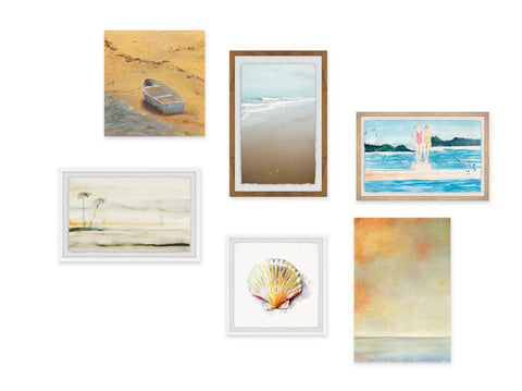 Tones of Amber Hexaptych