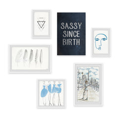 Sassy Since Birth III Hexaptych