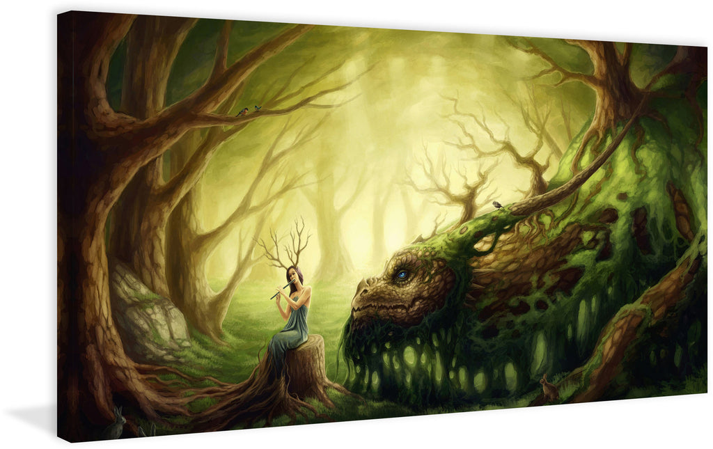 Forest Dragon Art Board Print for Sale by NightWispStudio