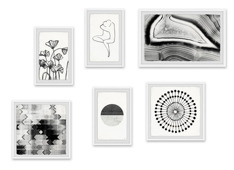 Elegant Embrace Hexaptych