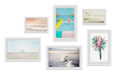 Sapphire Hints Hexaptych