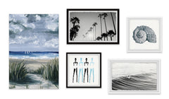 Strong Silhouettes Pentaptych