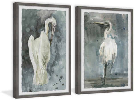 White Seagulls Diptych