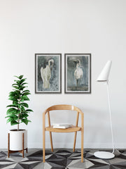 White Seagulls Diptych