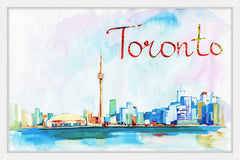 Toronto Skyline - Watercolor