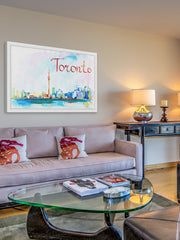 Toronto Skyline - Watercolor