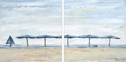 Sunny Day at the Beach Diptych