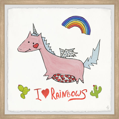 Rainbow and Cactus Unicorn