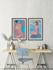 Beach Vibes II Diptych