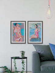Beach Vibes II Diptych