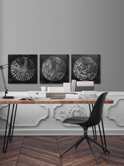 Silver Circle Triptych