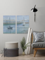 Yachts in the Sea Diptych