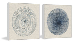 Circle Lines III Diptych