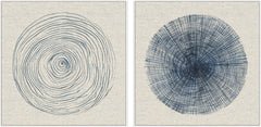 Circle Lines III Diptych