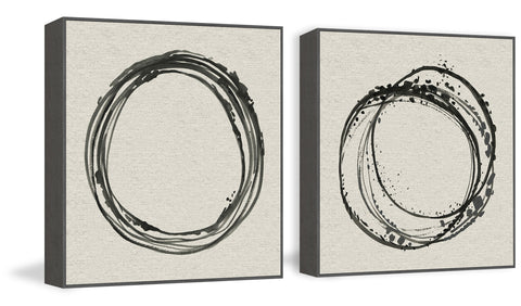 Uneven Circle Diptych