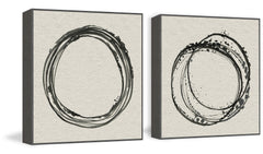 Uneven Circle Diptych