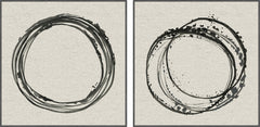 Uneven Circle Diptych