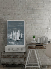 White Sailboats