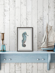 Pastel Seahorse