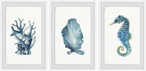 Ocean Gems Triptych