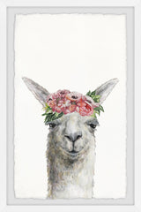 Sleepy Flower Crowned Llama