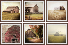 Barn Houses II Hexaptych