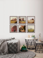 Barn Houses II Hexaptych