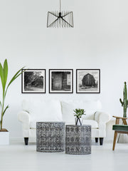 Gray Barn House Triptych