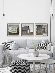 Barn Houses III Triptych