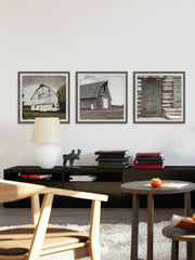 Barn Houses III Triptych