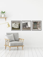 Barn Houses III Triptych