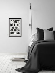 Don’t Be like the Rest