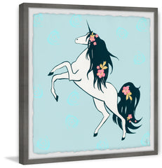 Dark Floral Hair Unicorn