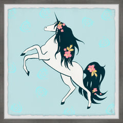 Dark Floral Hair Unicorn