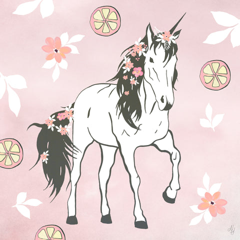 Citrus Floral Unicorn