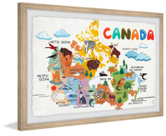 Rainbow Canadian Map