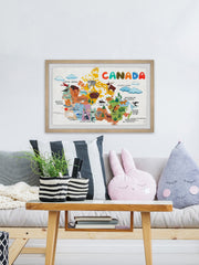 Rainbow Canadian Map