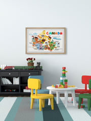 Rainbow Canadian Map