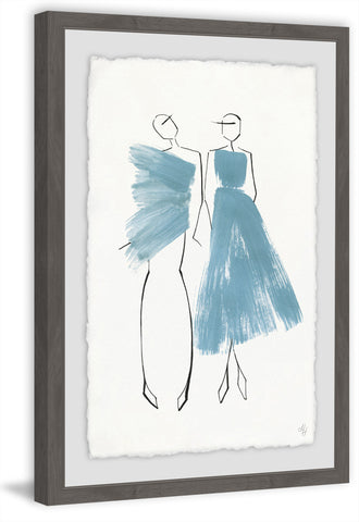 Blue Strokes Dress
