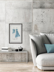 Blue Strokes Dress