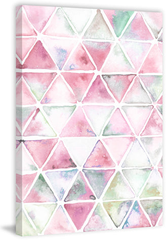 Pink and Grey Triangles