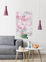 Pink and Grey Triangles