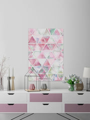 Pink and Grey Triangles
