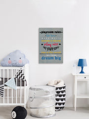 Gray Playroom Rules