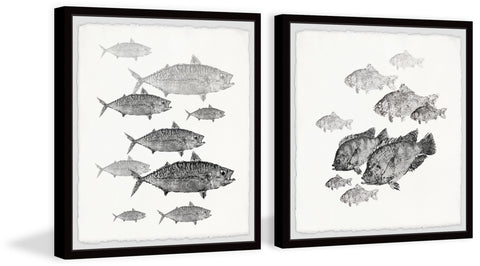 Fishes in Frame Diptych